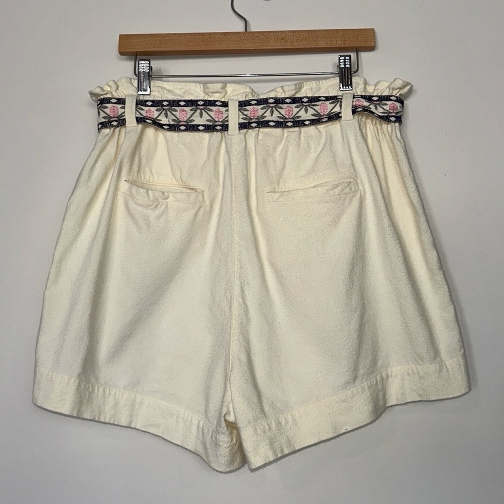ANTHROPOLOGIE Annaleigh Embroidered Shorts in Ivory - Picture 5 of 10